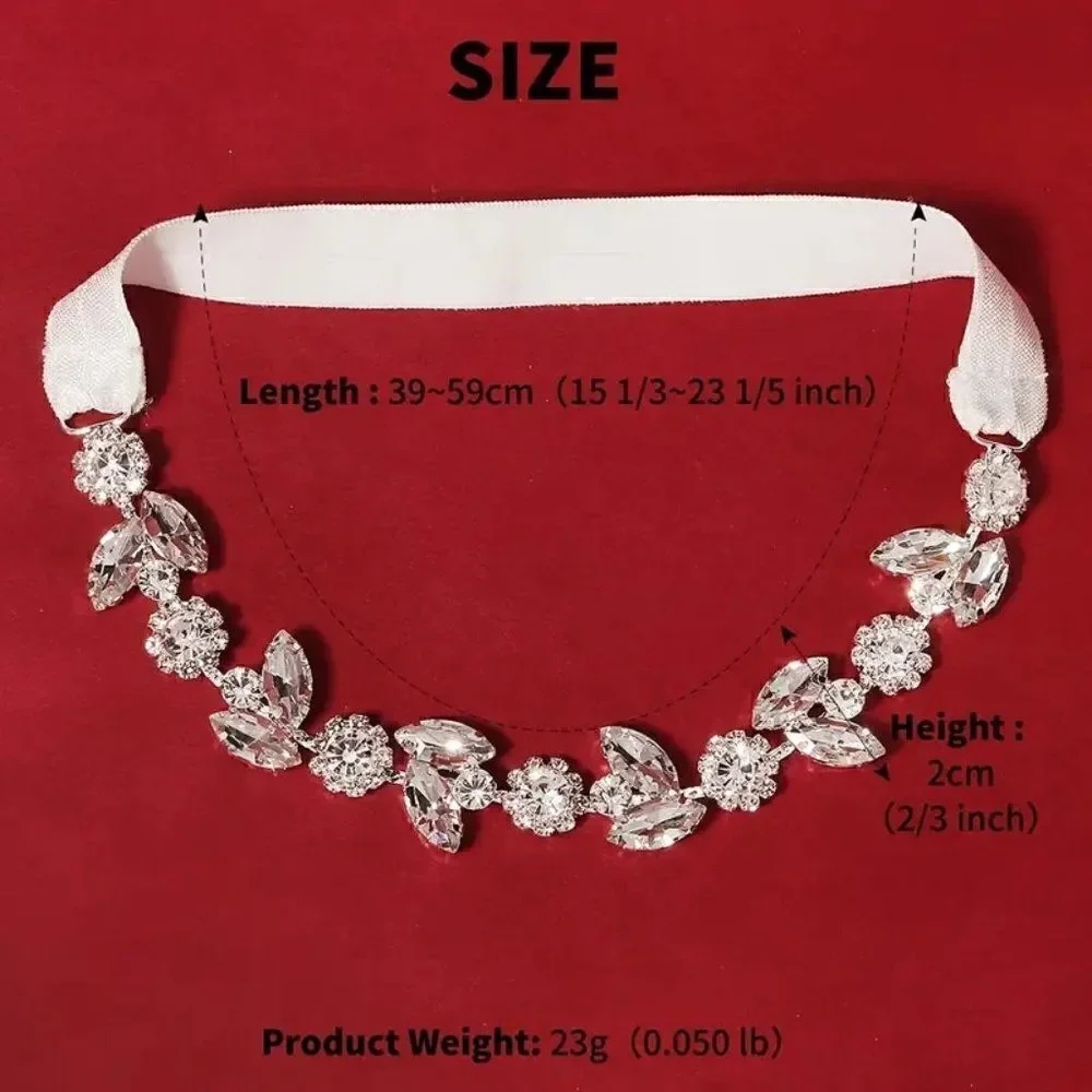 Dainty Rhinestone Wedding Garter Belt For The Bride - Picture 4 of 8